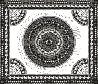 TAP -- Wall Covering Fabric (Round: TAP094-150x170cm)
