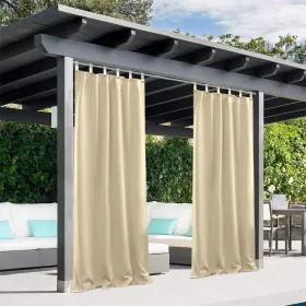 50inch*120inch*1.2inch  Beige Luxurious Woolen Outdoor Curtain With Hanging Straps Combine Elegance And Durability For A Comfortable Outdoor Space. (Option: 50inch120inch12inch)