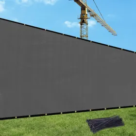 5'X25' Dark Grey HDPE Fence (Option: defaulttitle)